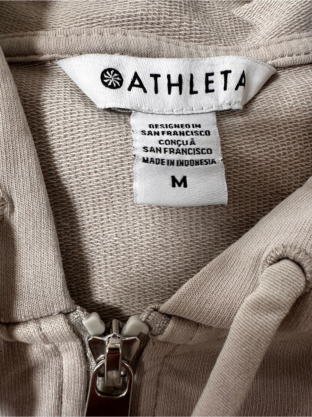 Athleta Retroterry Full Zip Hoodie Size M - Picture 5 of 12